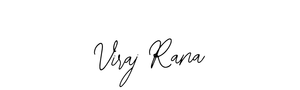 How to make Viraj Rana name signature. Use Bearetta-2O07w style for creating short signs online. This is the latest handwritten sign. Viraj Rana signature style 12 images and pictures png