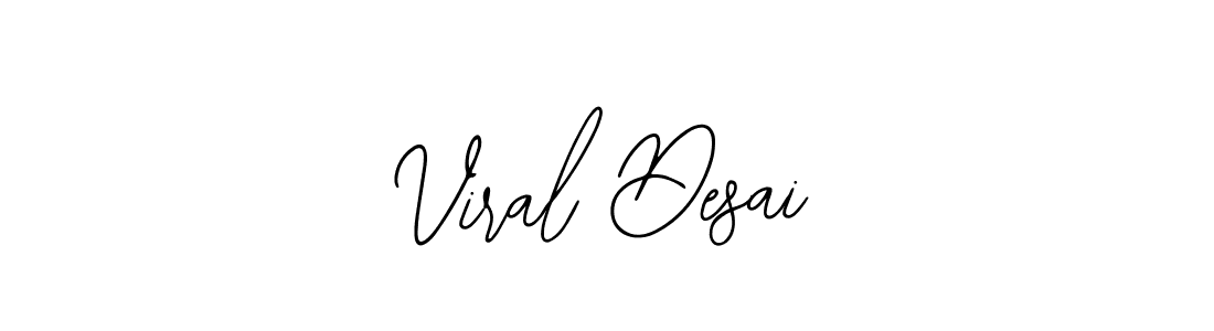 Design your own signature with our free online signature maker. With this signature software, you can create a handwritten (Bearetta-2O07w) signature for name Viral Desai. Viral Desai signature style 12 images and pictures png