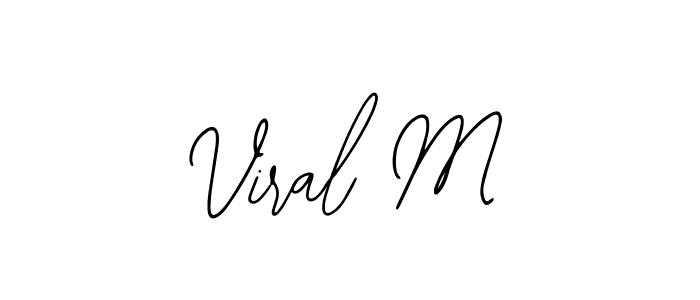 Make a beautiful signature design for name Viral M. Use this online signature maker to create a handwritten signature for free. Viral M signature style 12 images and pictures png