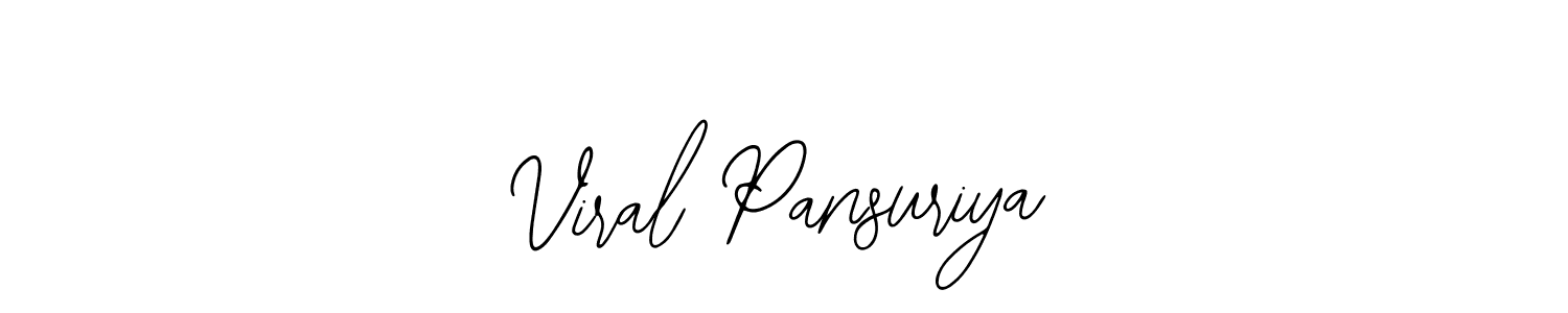 Make a beautiful signature design for name Viral Pansuriya. Use this online signature maker to create a handwritten signature for free. Viral Pansuriya signature style 12 images and pictures png