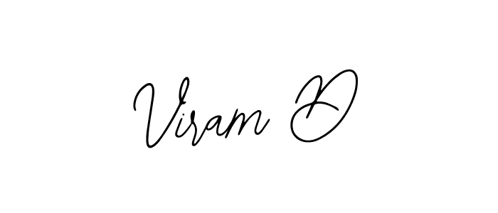 How to make Viram D signature? Bearetta-2O07w is a professional autograph style. Create handwritten signature for Viram D name. Viram D signature style 12 images and pictures png