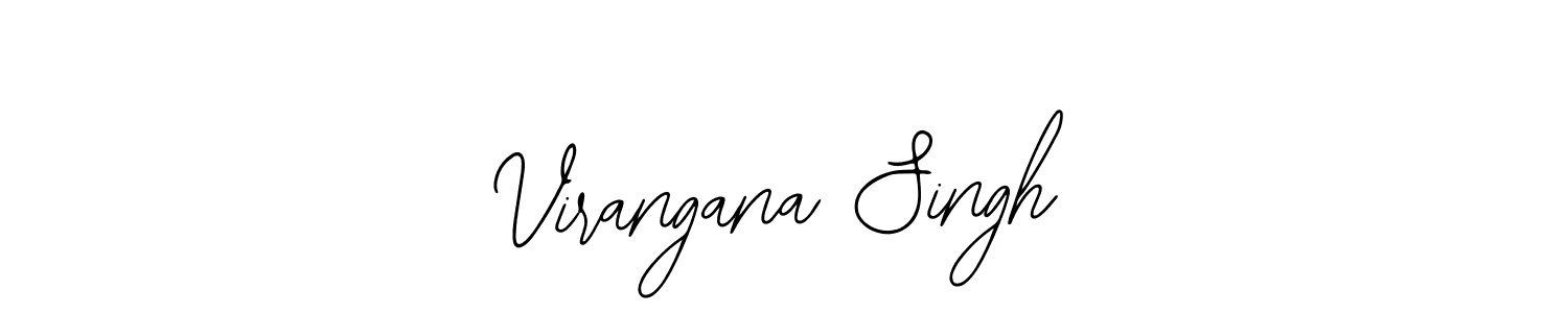 Bearetta-2O07w is a professional signature style that is perfect for those who want to add a touch of class to their signature. It is also a great choice for those who want to make their signature more unique. Get Virangana Singh name to fancy signature for free. Virangana Singh signature style 12 images and pictures png