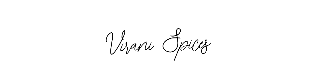 if you are searching for the best signature style for your name Virani Spices. so please give up your signature search. here we have designed multiple signature styles  using Bearetta-2O07w. Virani Spices signature style 12 images and pictures png