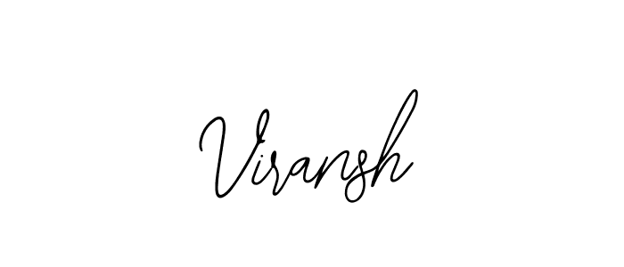 How to make Viransh name signature. Use Bearetta-2O07w style for creating short signs online. This is the latest handwritten sign. Viransh signature style 12 images and pictures png