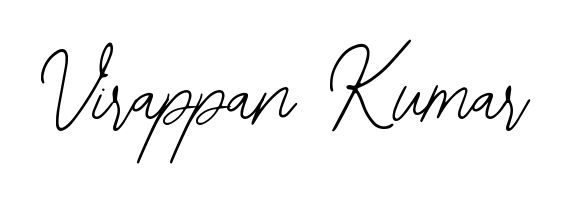You should practise on your own different ways (Bearetta-2O07w) to write your name (Virappan Kumar) in signature. Don't let someone else do it for you. Virappan Kumar signature style 12 images and pictures png