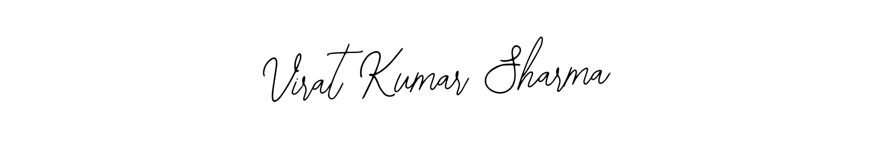 The best way (Bearetta-2O07w) to make a short signature is to pick only two or three words in your name. The name Virat Kumar Sharma include a total of six letters. For converting this name. Virat Kumar Sharma signature style 12 images and pictures png