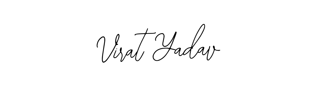 if you are searching for the best signature style for your name Virat Yadav. so please give up your signature search. here we have designed multiple signature styles  using Bearetta-2O07w. Virat Yadav signature style 12 images and pictures png