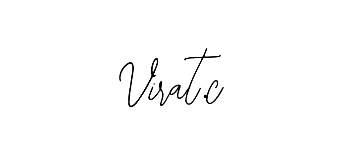 You should practise on your own different ways (Bearetta-2O07w) to write your name (Virat.c) in signature. don't let someone else do it for you. Virat.c signature style 12 images and pictures png