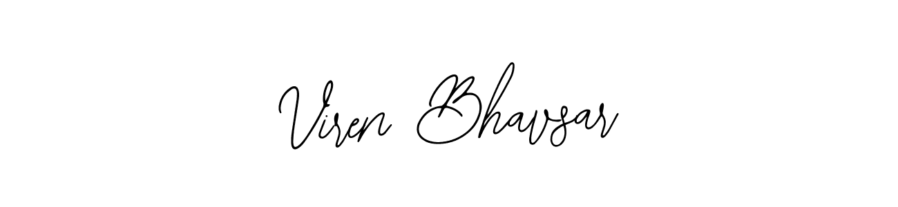 Make a beautiful signature design for name Viren Bhavsar. Use this online signature maker to create a handwritten signature for free. Viren Bhavsar signature style 12 images and pictures png