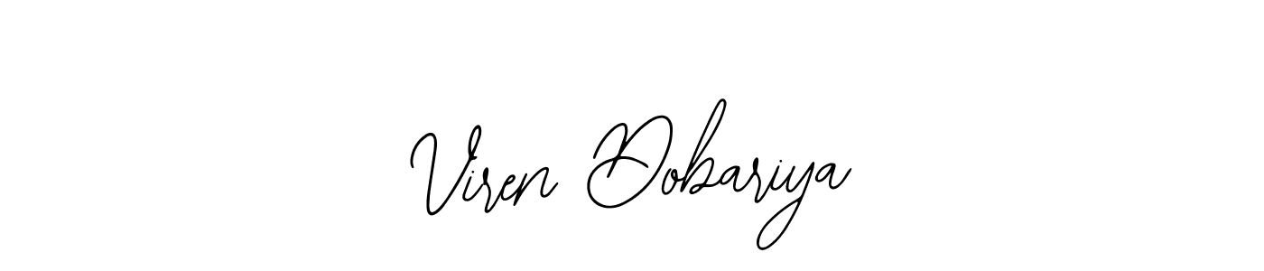 How to Draw Viren Dobariya signature style? Bearetta-2O07w is a latest design signature styles for name Viren Dobariya. Viren Dobariya signature style 12 images and pictures png