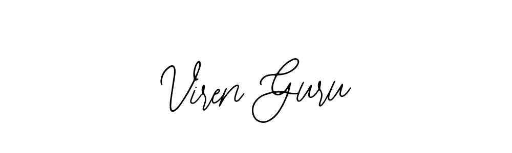 Make a beautiful signature design for name Viren Guru. Use this online signature maker to create a handwritten signature for free. Viren Guru signature style 12 images and pictures png