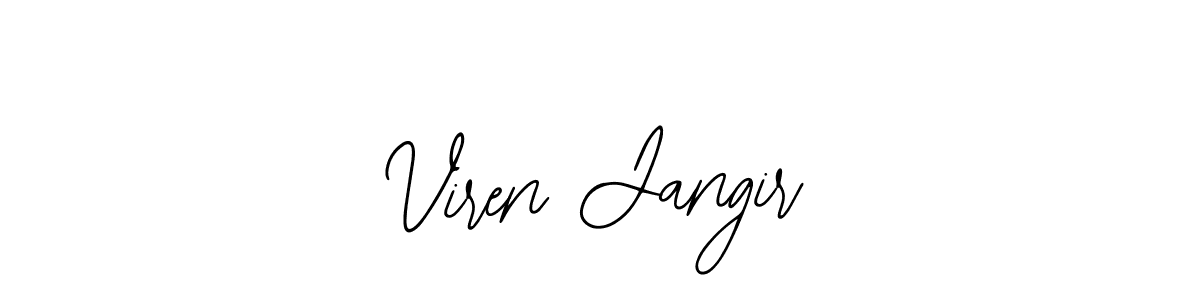 How to Draw Viren Jangir signature style? Bearetta-2O07w is a latest design signature styles for name Viren Jangir. Viren Jangir signature style 12 images and pictures png