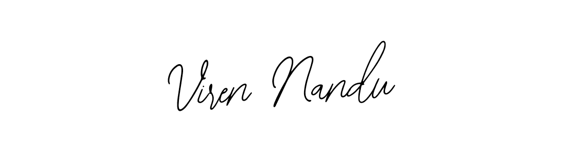 It looks lik you need a new signature style for name Viren Nandu. Design unique handwritten (Bearetta-2O07w) signature with our free signature maker in just a few clicks. Viren Nandu signature style 12 images and pictures png
