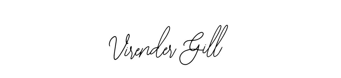 How to make Virender Gill signature? Bearetta-2O07w is a professional autograph style. Create handwritten signature for Virender Gill name. Virender Gill signature style 12 images and pictures png