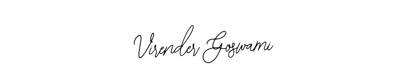 Make a beautiful signature design for name Virender Goswami. Use this online signature maker to create a handwritten signature for free. Virender Goswami signature style 12 images and pictures png