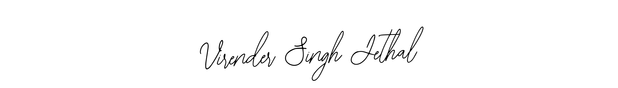 Bearetta-2O07w is a professional signature style that is perfect for those who want to add a touch of class to their signature. It is also a great choice for those who want to make their signature more unique. Get Virender Singh Jethal name to fancy signature for free. Virender Singh Jethal signature style 12 images and pictures png