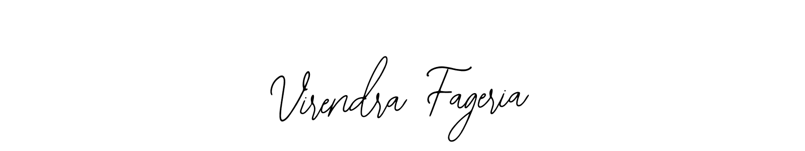 Design your own signature with our free online signature maker. With this signature software, you can create a handwritten (Bearetta-2O07w) signature for name Virendra Fageria. Virendra Fageria signature style 12 images and pictures png