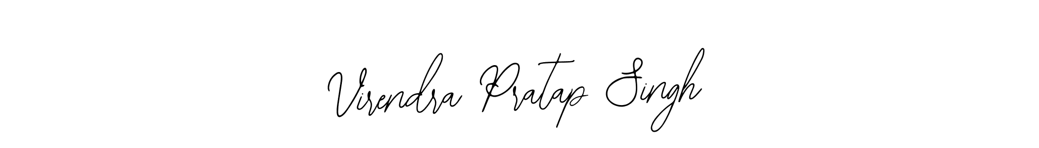 You should practise on your own different ways (Bearetta-2O07w) to write your name (Virendra Pratap Singh) in signature. don't let someone else do it for you. Virendra Pratap Singh signature style 12 images and pictures png