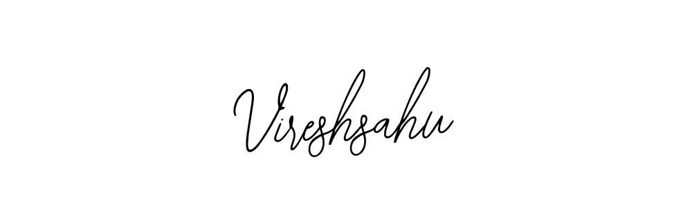 Make a beautiful signature design for name Vireshsahu. With this signature (Bearetta-2O07w) style, you can create a handwritten signature for free. Vireshsahu signature style 12 images and pictures png