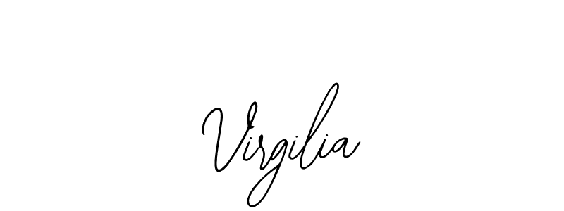 You should practise on your own different ways (Bearetta-2O07w) to write your name (Virgilia) in signature. don't let someone else do it for you. Virgilia signature style 12 images and pictures png