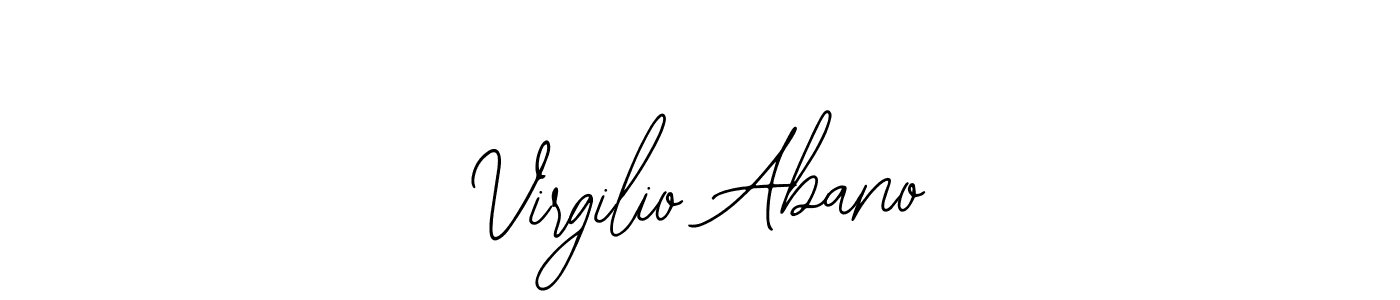 The best way (Bearetta-2O07w) to make a short signature is to pick only two or three words in your name. The name Virgilio Abano include a total of six letters. For converting this name. Virgilio Abano signature style 12 images and pictures png