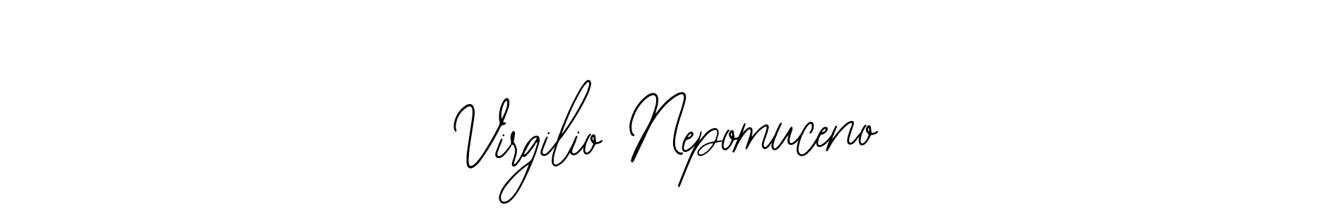 Similarly Bearetta-2O07w is the best handwritten signature design. Signature creator online .You can use it as an online autograph creator for name Virgilio Nepomuceno. Virgilio Nepomuceno signature style 12 images and pictures png