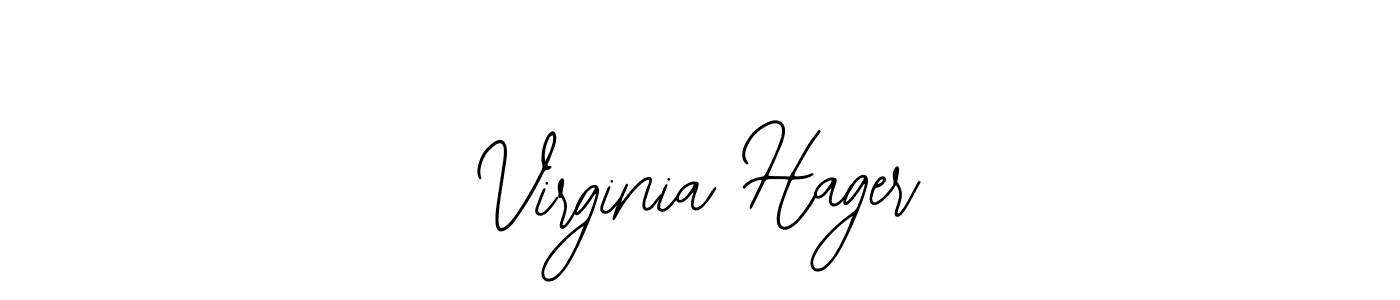 Use a signature maker to create a handwritten signature online. With this signature software, you can design (Bearetta-2O07w) your own signature for name Virginia Hager. Virginia Hager signature style 12 images and pictures png