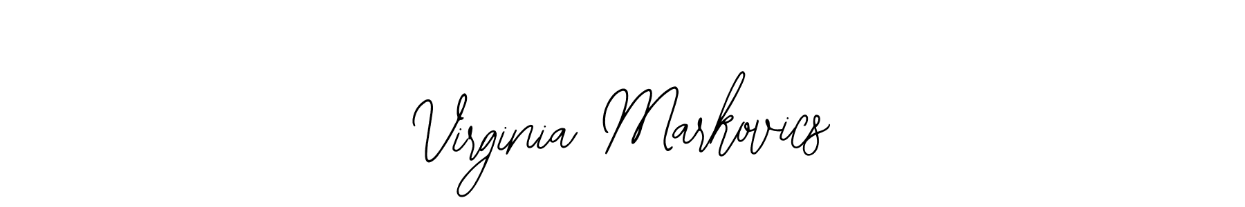 Also You can easily find your signature by using the search form. We will create Virginia Markovics name handwritten signature images for you free of cost using Bearetta-2O07w sign style. Virginia Markovics signature style 12 images and pictures png