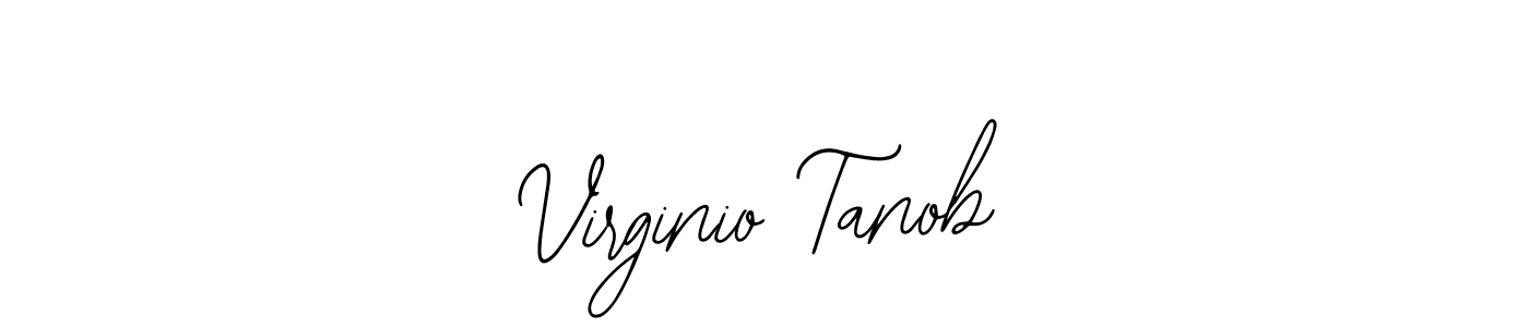 The best way (Bearetta-2O07w) to make a short signature is to pick only two or three words in your name. The name Virginio Tanob include a total of six letters. For converting this name. Virginio Tanob signature style 12 images and pictures png