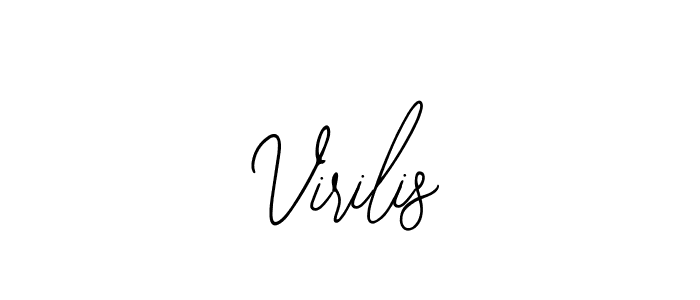 if you are searching for the best signature style for your name Virilis. so please give up your signature search. here we have designed multiple signature styles  using Bearetta-2O07w. Virilis signature style 12 images and pictures png