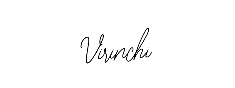 Use a signature maker to create a handwritten signature online. With this signature software, you can design (Bearetta-2O07w) your own signature for name Virinchi. Virinchi signature style 12 images and pictures png