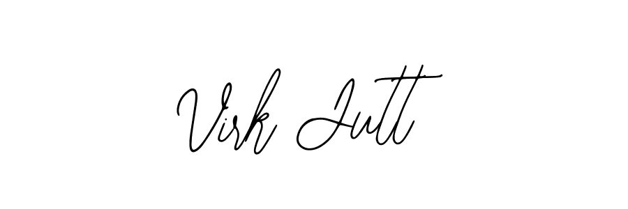Use a signature maker to create a handwritten signature online. With this signature software, you can design (Bearetta-2O07w) your own signature for name Virk Jutt. Virk Jutt signature style 12 images and pictures png