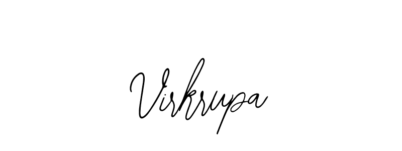 Use a signature maker to create a handwritten signature online. With this signature software, you can design (Bearetta-2O07w) your own signature for name Virkrupa. Virkrupa signature style 12 images and pictures png