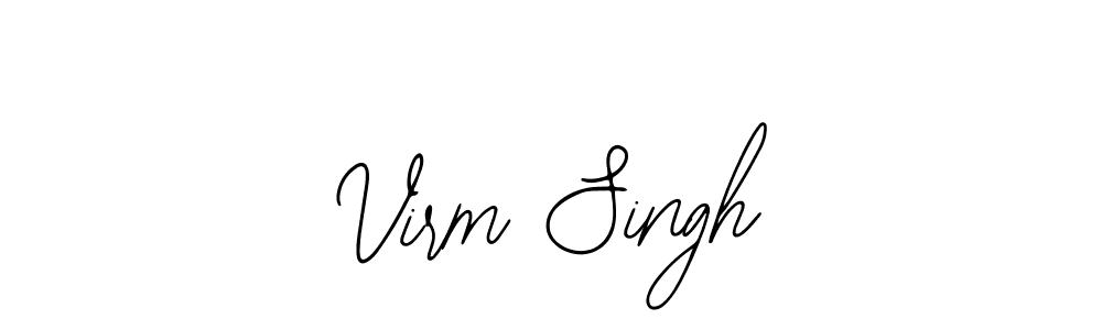 How to make Virm Singh name signature. Use Bearetta-2O07w style for creating short signs online. This is the latest handwritten sign. Virm Singh signature style 12 images and pictures png