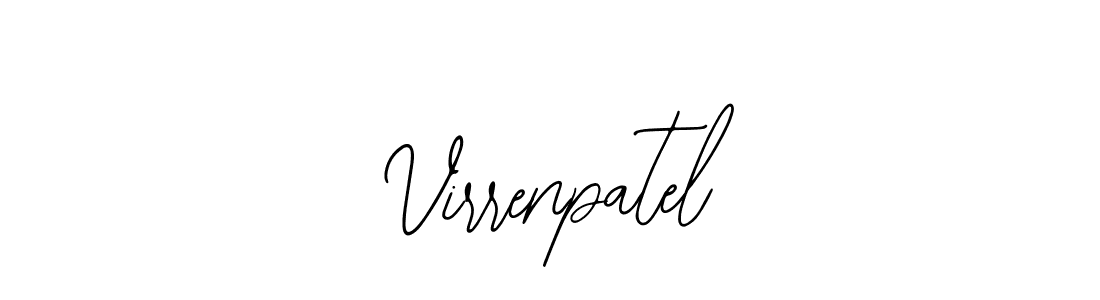 Use a signature maker to create a handwritten signature online. With this signature software, you can design (Bearetta-2O07w) your own signature for name Virrenpatel. Virrenpatel signature style 12 images and pictures png