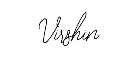 Use a signature maker to create a handwritten signature online. With this signature software, you can design (Bearetta-2O07w) your own signature for name Virshin. Virshin signature style 12 images and pictures png