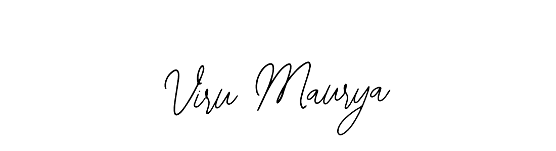 Bearetta-2O07w is a professional signature style that is perfect for those who want to add a touch of class to their signature. It is also a great choice for those who want to make their signature more unique. Get Viru Maurya name to fancy signature for free. Viru Maurya signature style 12 images and pictures png