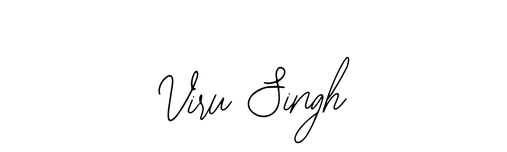 How to make Viru Singh name signature. Use Bearetta-2O07w style for creating short signs online. This is the latest handwritten sign. Viru Singh signature style 12 images and pictures png