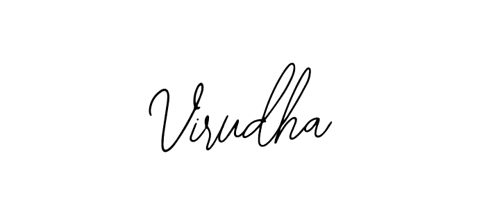 Bearetta-2O07w is a professional signature style that is perfect for those who want to add a touch of class to their signature. It is also a great choice for those who want to make their signature more unique. Get Virudha name to fancy signature for free. Virudha signature style 12 images and pictures png