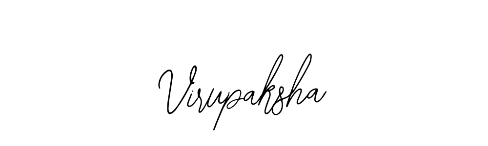 Use a signature maker to create a handwritten signature online. With this signature software, you can design (Bearetta-2O07w) your own signature for name Virupaksha. Virupaksha signature style 12 images and pictures png