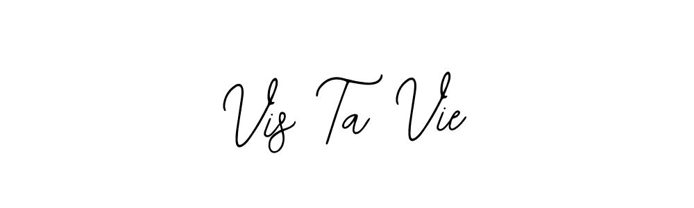 Also You can easily find your signature by using the search form. We will create Vis Ta Vie name handwritten signature images for you free of cost using Bearetta-2O07w sign style. Vis Ta Vie signature style 12 images and pictures png