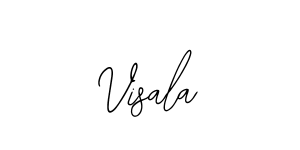 Use a signature maker to create a handwritten signature online. With this signature software, you can design (Bearetta-2O07w) your own signature for name Visala. Visala signature style 12 images and pictures png