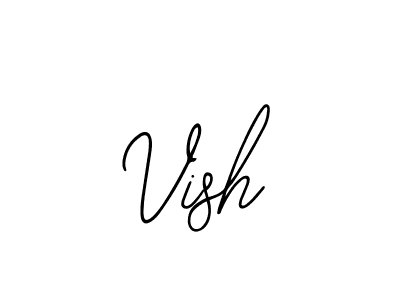 You should practise on your own different ways (Bearetta-2O07w) to write your name (Vish) in signature. don't let someone else do it for you. Vish signature style 12 images and pictures png