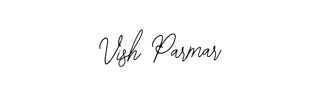 Make a beautiful signature design for name Vish Parmar. With this signature (Bearetta-2O07w) style, you can create a handwritten signature for free. Vish Parmar signature style 12 images and pictures png