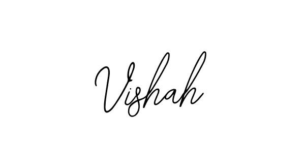 The best way (Bearetta-2O07w) to make a short signature is to pick only two or three words in your name. The name Vishah include a total of six letters. For converting this name. Vishah signature style 12 images and pictures png