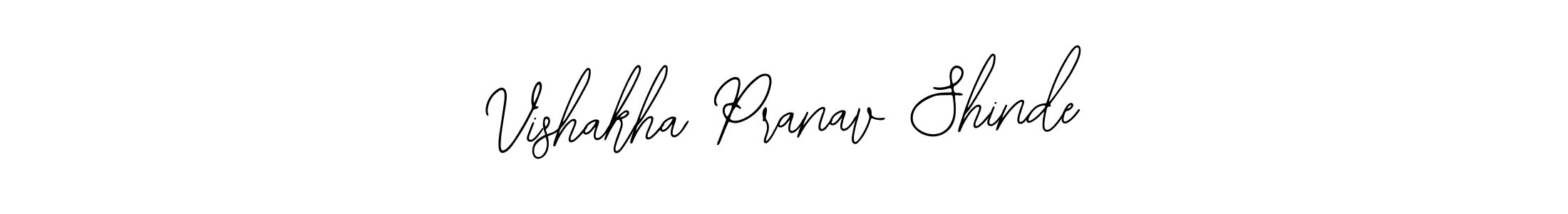 See photos of Vishakha Pranav Shinde official signature by Spectra . Check more albums & portfolios. Read reviews & check more about Bearetta-2O07w font. Vishakha Pranav Shinde signature style 12 images and pictures png