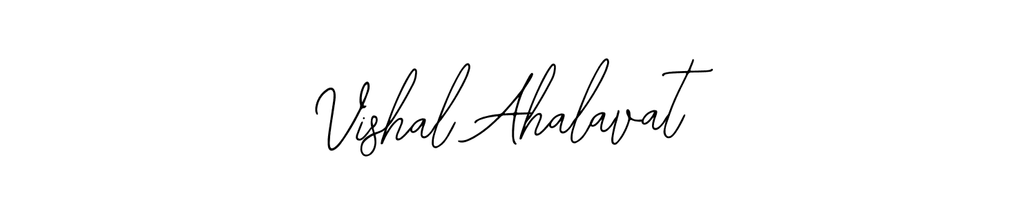 How to Draw Vishal Ahalavat signature style? Bearetta-2O07w is a latest design signature styles for name Vishal Ahalavat. Vishal Ahalavat signature style 12 images and pictures png