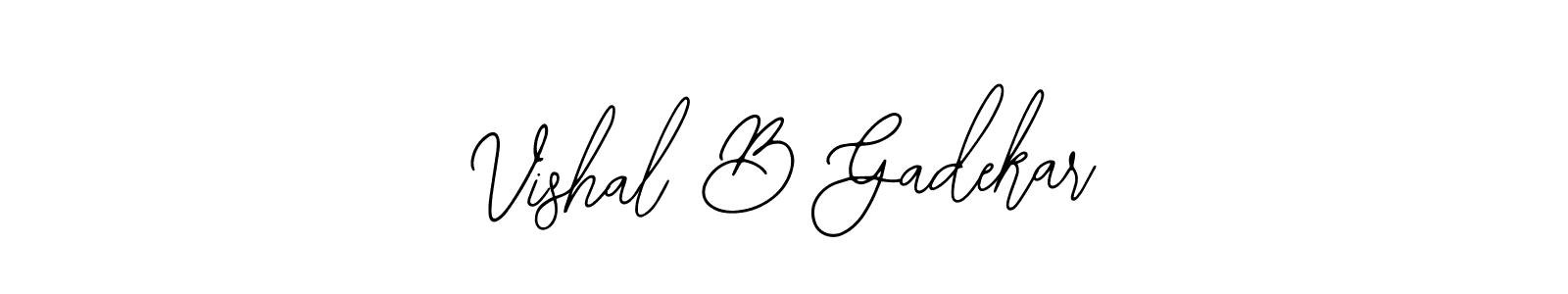 Also we have Vishal B Gadekar name is the best signature style. Create professional handwritten signature collection using Bearetta-2O07w autograph style. Vishal B Gadekar signature style 12 images and pictures png