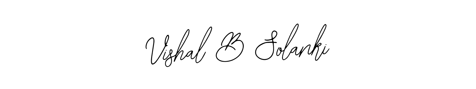 if you are searching for the best signature style for your name Vishal B Solanki. so please give up your signature search. here we have designed multiple signature styles  using Bearetta-2O07w. Vishal B Solanki signature style 12 images and pictures png