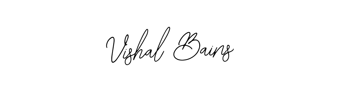 You should practise on your own different ways (Bearetta-2O07w) to write your name (Vishal Bains) in signature. don't let someone else do it for you. Vishal Bains signature style 12 images and pictures png